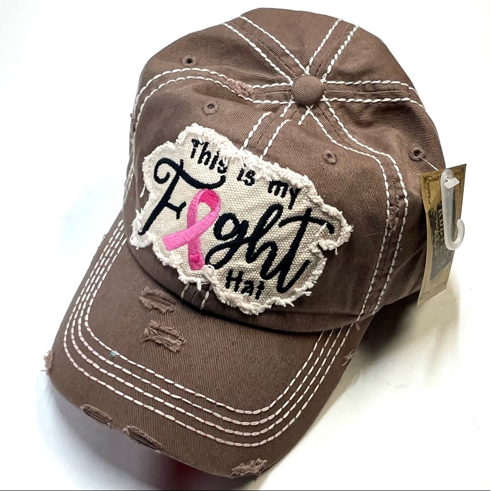 Kbethos Vintage Distressed Hat This Is My Fight Hat KBV-1182 Adjustable Velcro